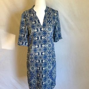 Vero Moda Blue Paisly Dress